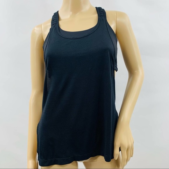 lululemon athletica Tops - Lululemon Black Gold Dual Layer Tank Top